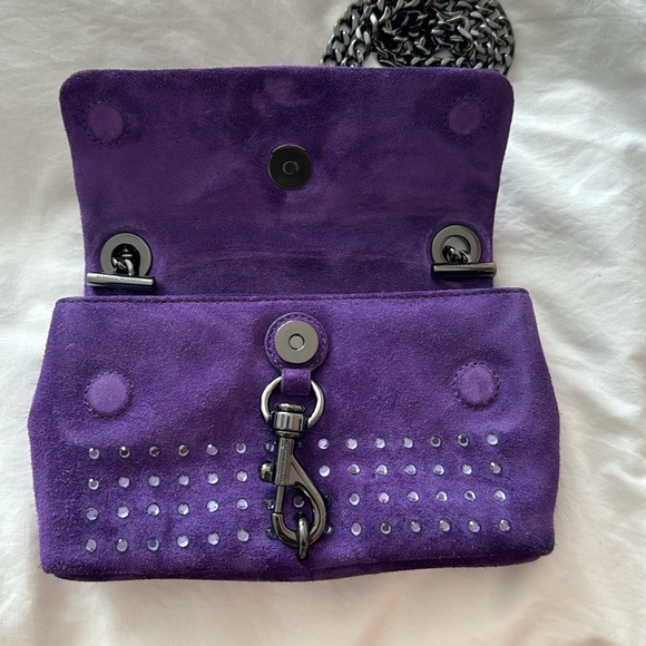 Rebecca Minkoff Edie date night crossbody with crystal studs Passion Flower - Picture 4 of 9